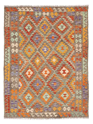 Kelim Rug - Splash - 203 x 152 cm - multicolored
