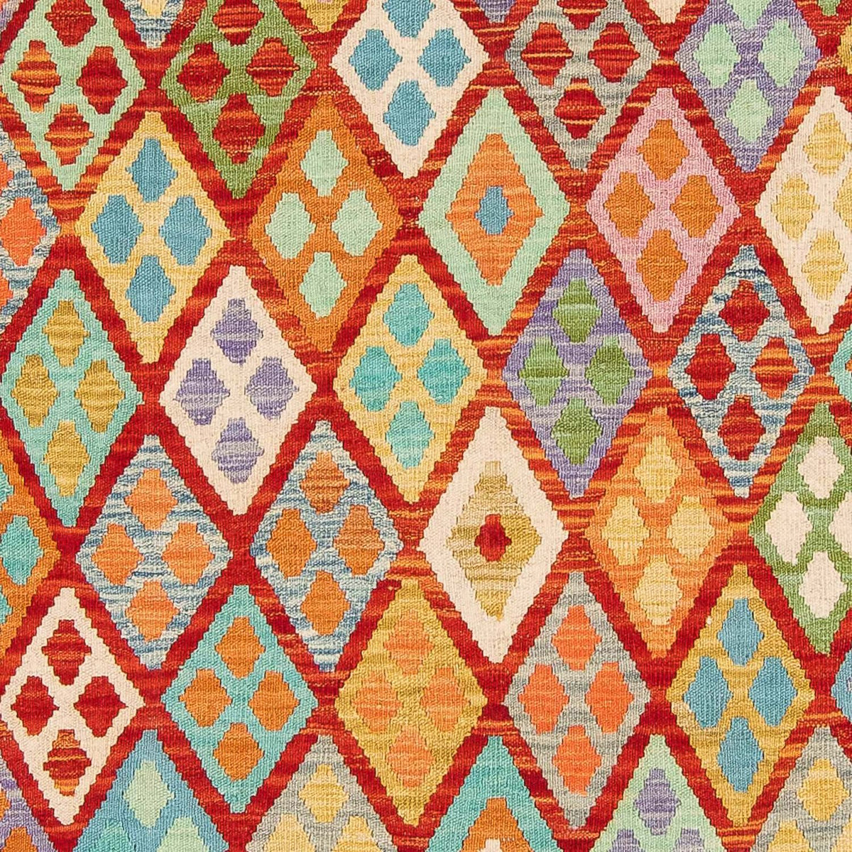 Kelim Rug - Splash - 188 x 169 cm - multicolored