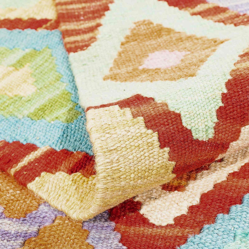 Kelim Rug - Splash - 188 x 169 cm - multicolored