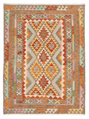 Kelim Rug - Splash - 188 x 153 cm - multicolored