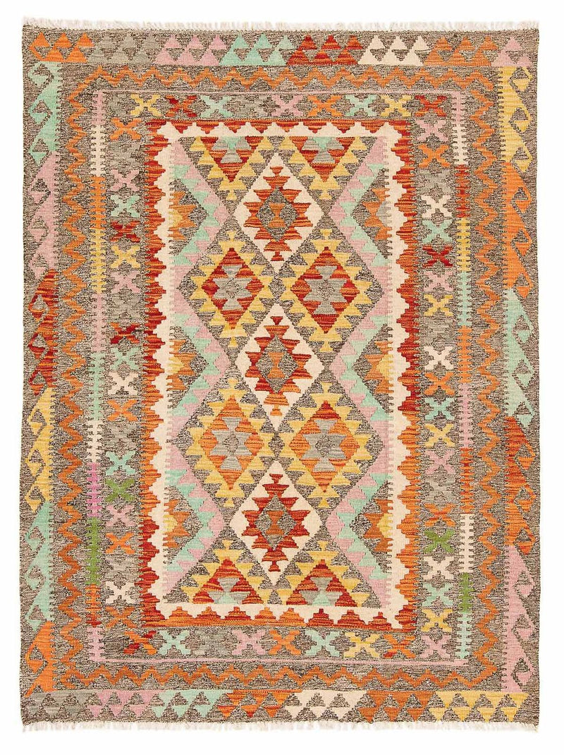 Kelim Rug - Splash - 188 x 153 cm - multicolored