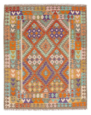 Kelim Rug - Splash - 194 x 154 cm - multicolored