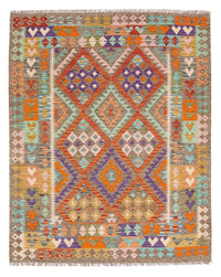 Kelim Rug - Splash - 194 x 154 cm - multicolored
