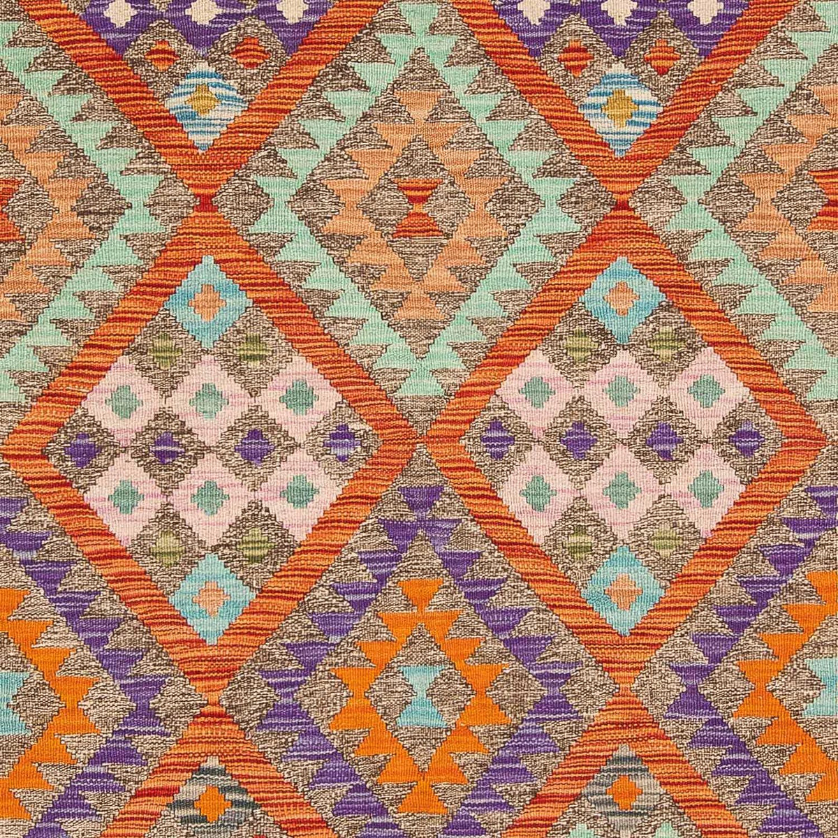 Kelim Rug - Splash - 194 x 154 cm - multicolored