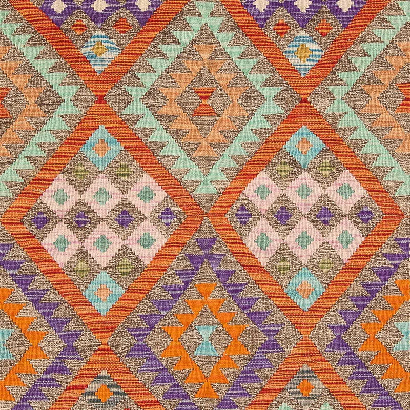 Kelim Rug - Splash - 194 x 154 cm - multicolored