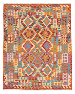 Kelim Rug - Splash - 195 x 155 cm - multicolored