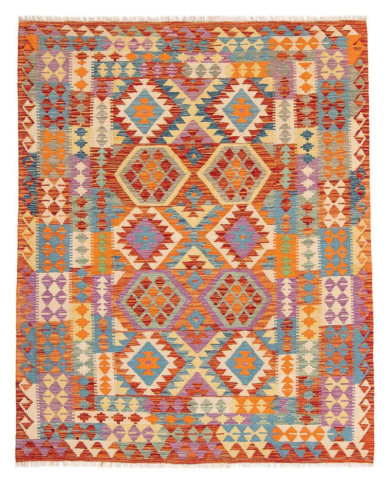 Kelim Rug - Splash - 195 x 155 cm - multicolored