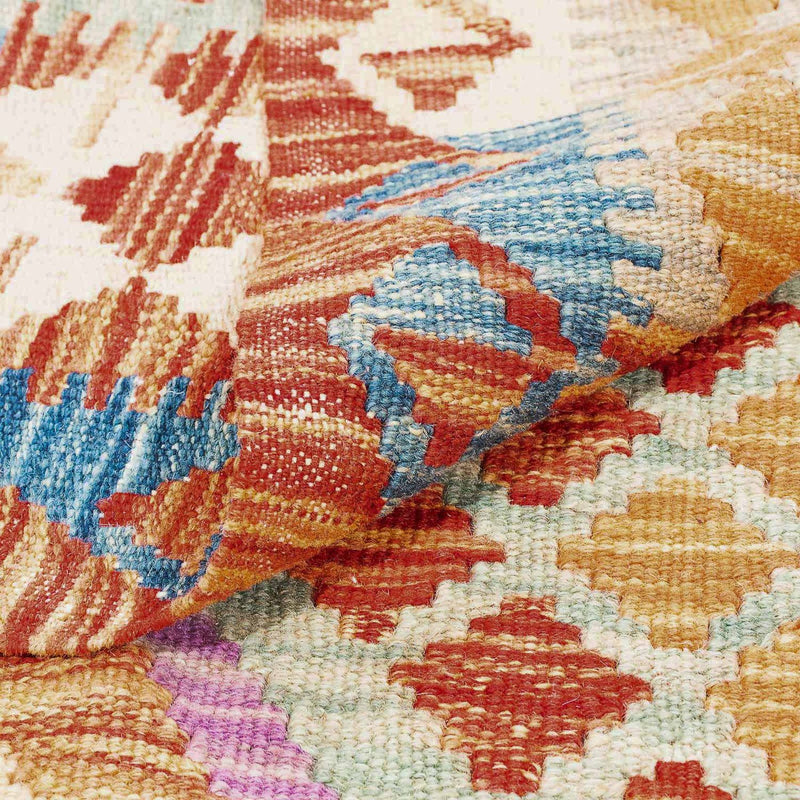 Kelim Rug - Splash - 195 x 155 cm - multicolored