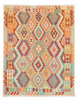 Kelim Rug - Splash - 193 x 158 cm - multicolored