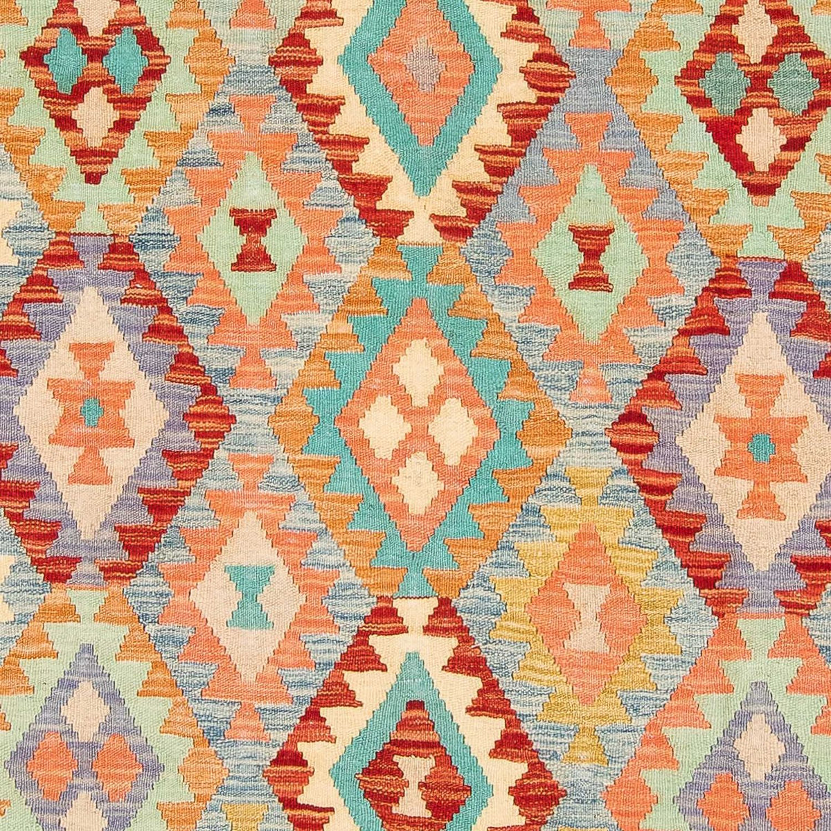 Kelim Rug - Splash - 193 x 158 cm - multicolored