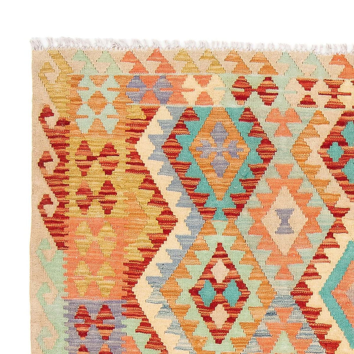 Kelim Rug - Splash - 193 x 158 cm - multicolored