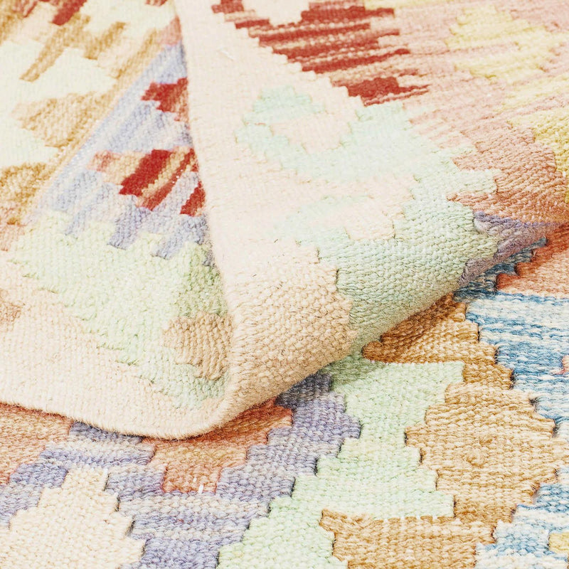 Kelim Rug - Splash - 193 x 158 cm - multicolored