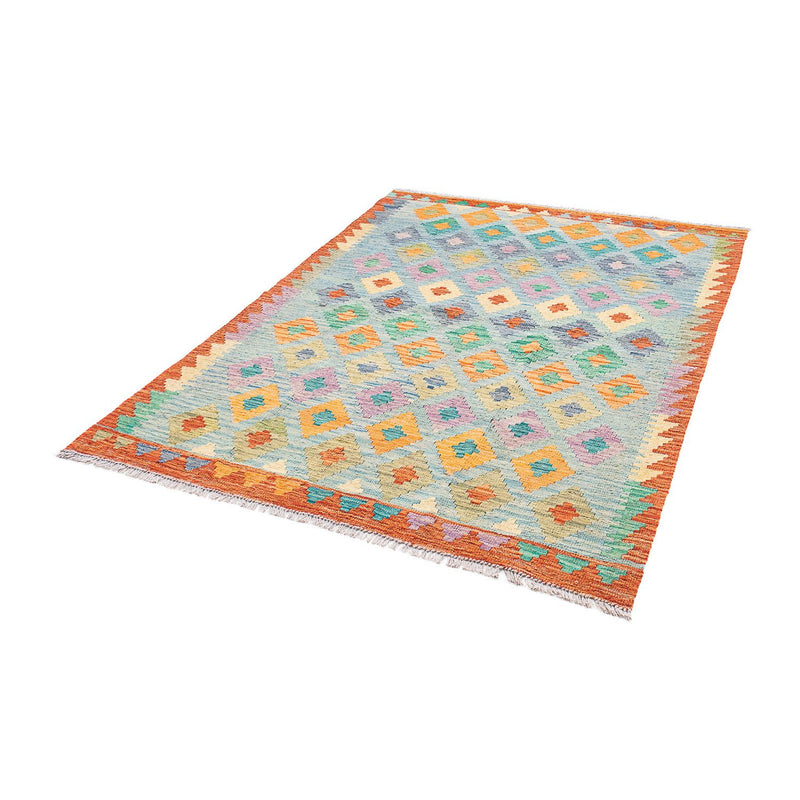 Kelim Rug - Splash - 180 x 136 cm - light blue