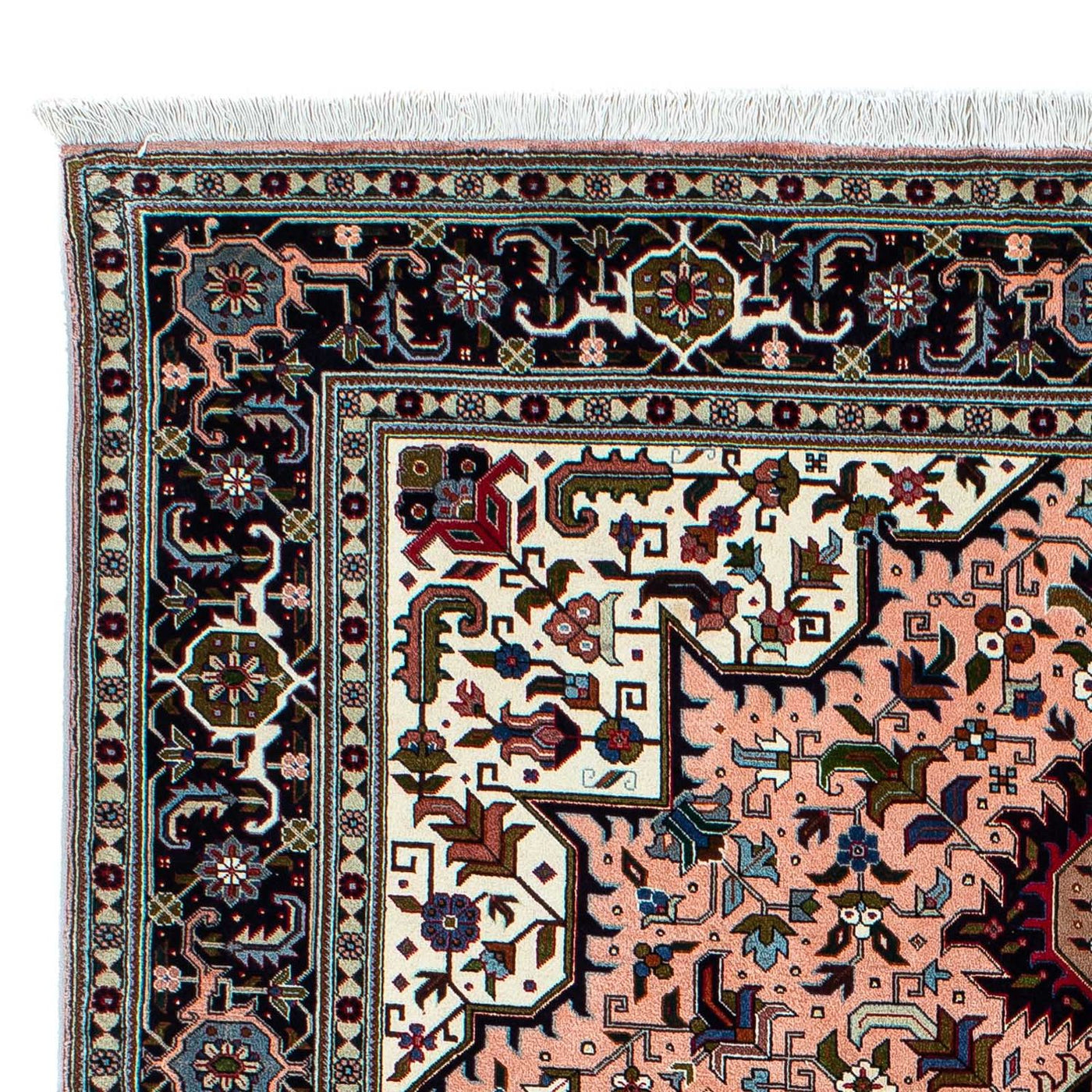 Tabriz - 60 Raj Rug 202x147cm - Persian Rugs