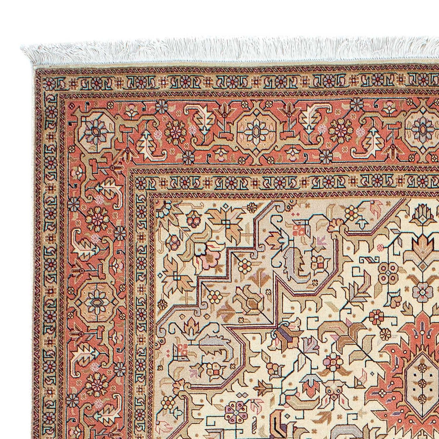 Tabriz - 50 Raj Rug 202x152cm - Persian Rugs