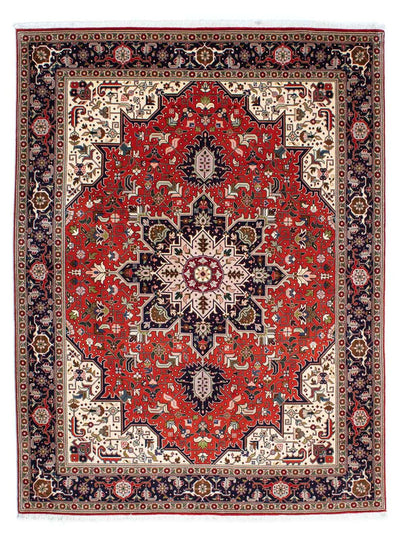 Tabriz - 50 Raj Rug 152x205cm - Persian Rugs - dark red