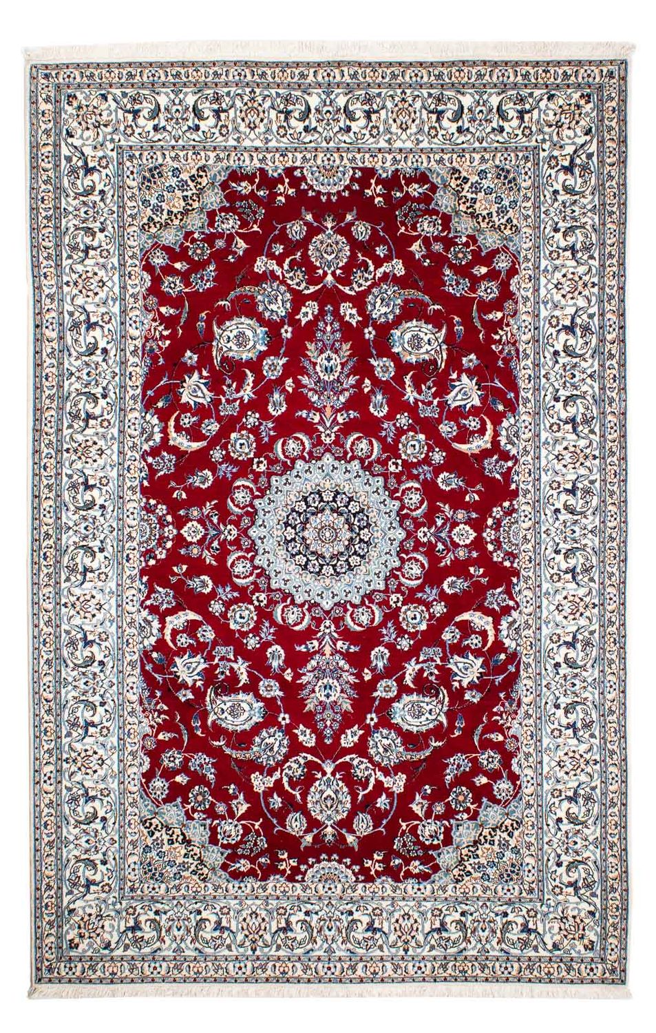 Perser Rug - Nain - Premium - 236 x 153 cm - dark red