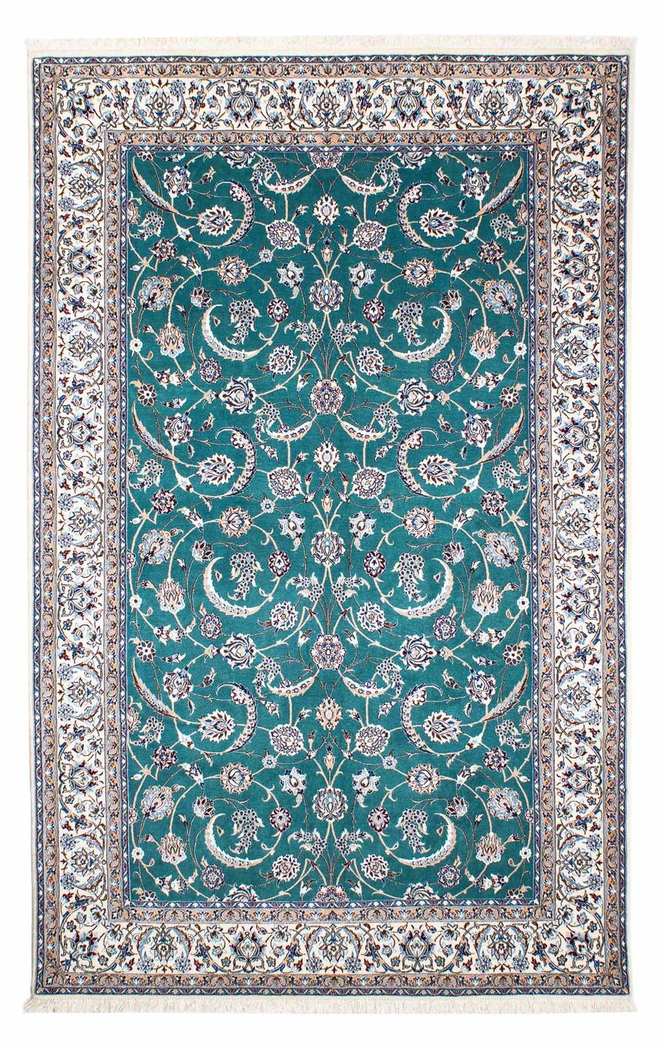 Perser Rug - Nain - Premium - 228 x 146 cm - blue