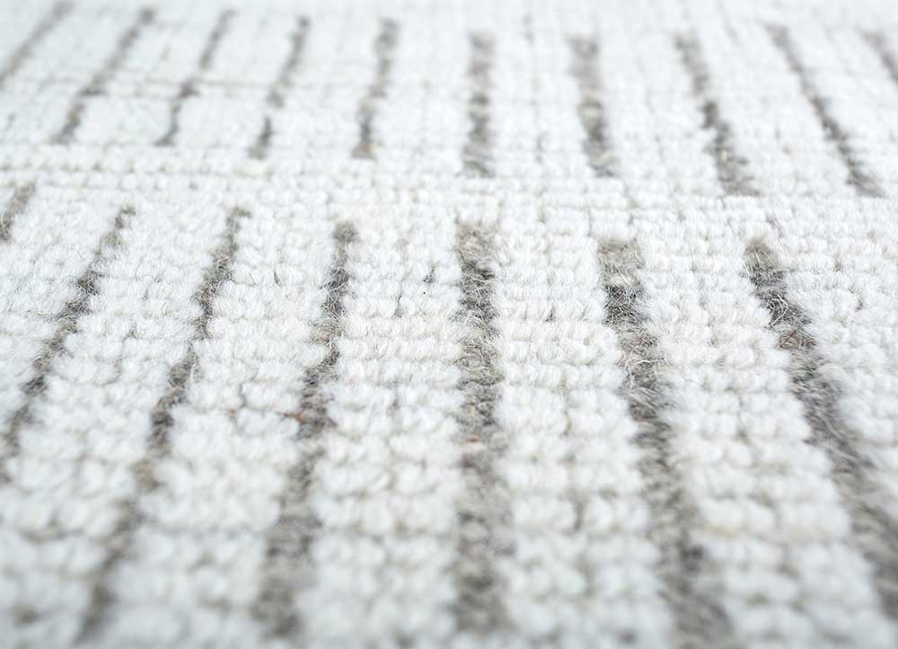 Wool Rug square  - 75 x 75 cm - cream