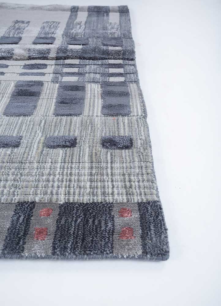 Viscose Rug square  - 90 x 90 cm - multicolored