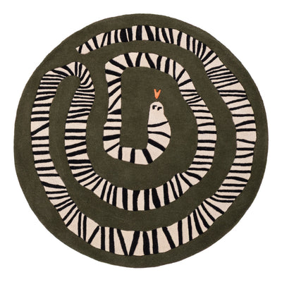 Snake Kids Rug Round