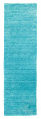 Runner Gabbeh Rug - Indus - 200 x 80 cm - turquoise