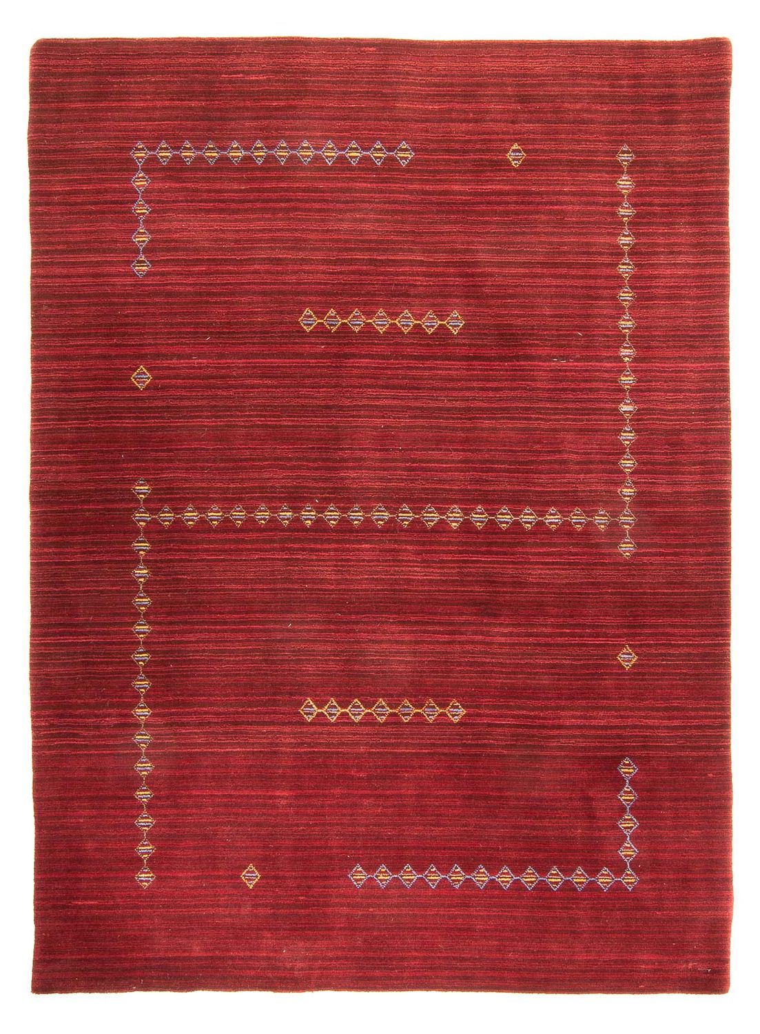 Gabbeh Rug - Loribaft Softy - 240 x 170 cm - dark red