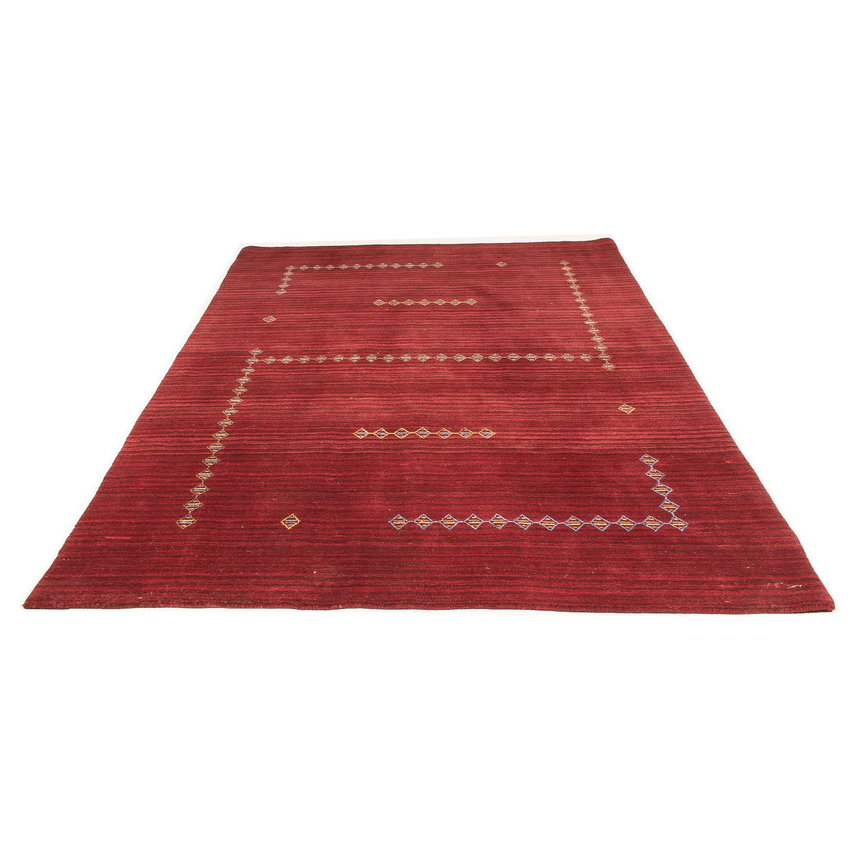 Gabbeh Rug - Loribaft Softy - 240 x 170 cm - dark red