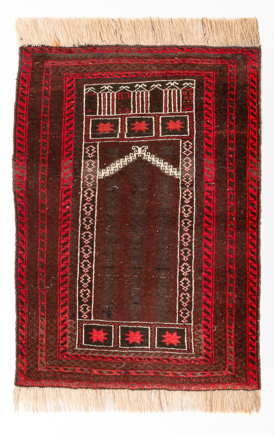 Belutsch Rug - 147 x 97 cm - dark red