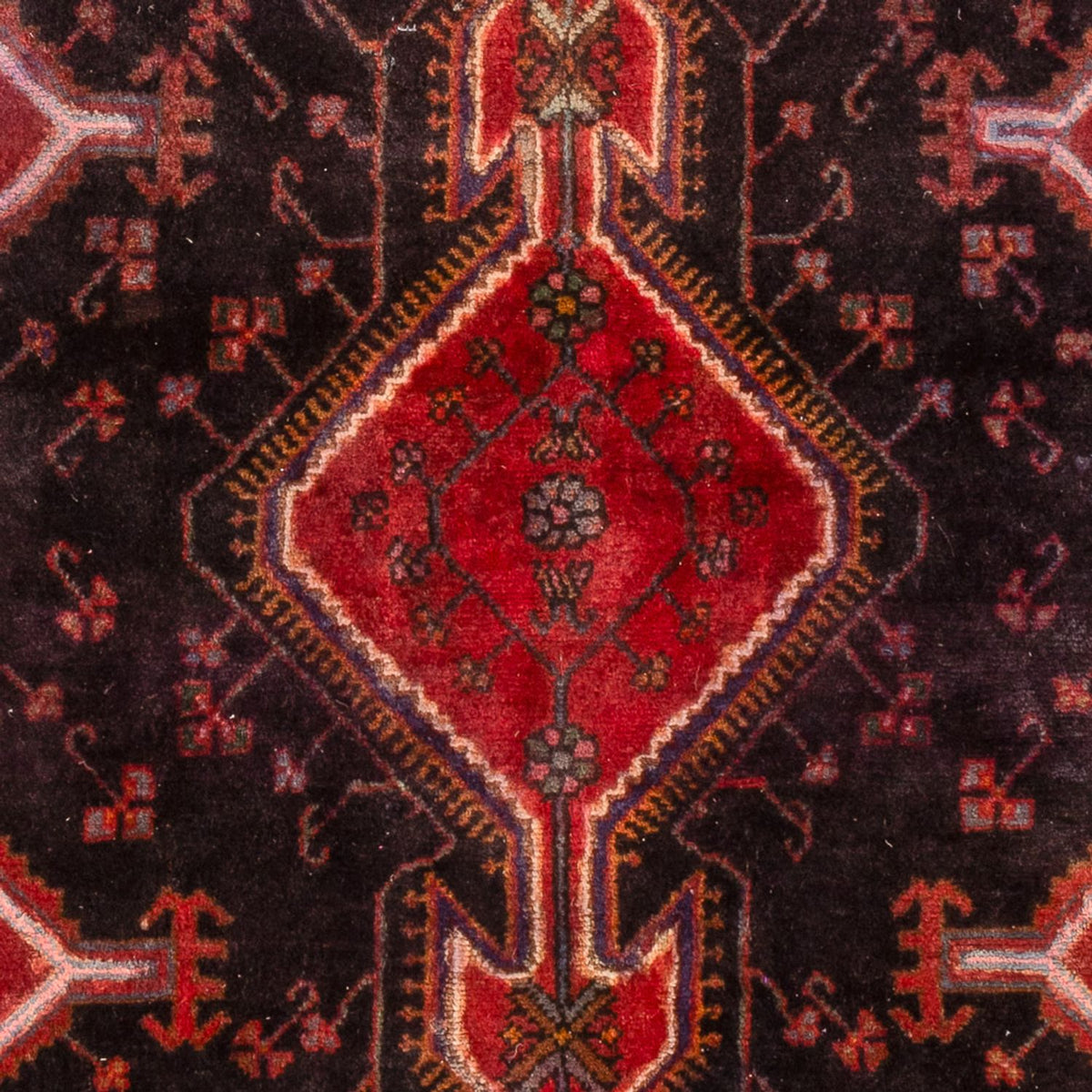 Runner Perser Rug - Nomadic - 197 x 77 cm - dark red